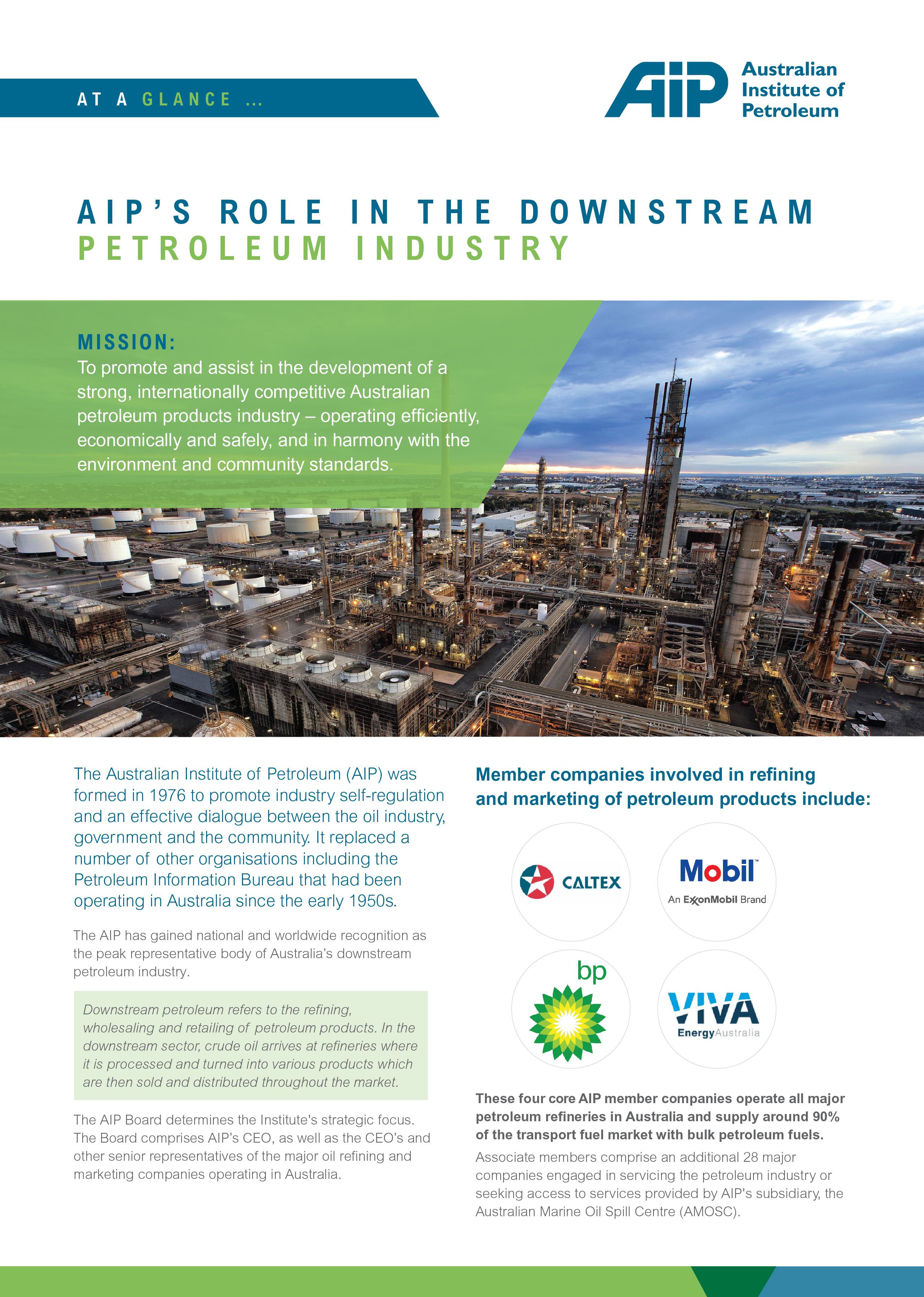 At a Glance: AIP's Role in the Downstream Petroleum Industry
