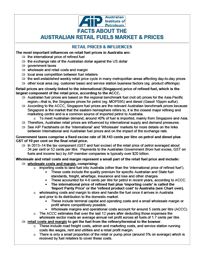 Facts About the Australian Retail Fuels Market & Prices