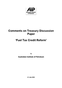 Submission on Fuel Tax Credit Reform