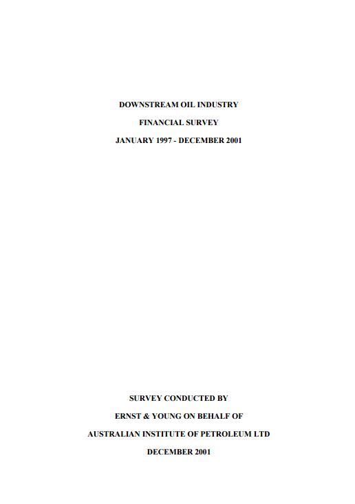 Ernst and Young Downstream Oil Industry Financial Survey 2001