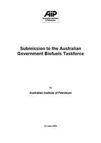 Submission to Biofuels Taskforce