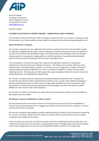 AIP Letter to Productivity Commission - Airports Inquiry (Public)
