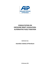 Consultation on Exposure Draft Legislation (Alternative Fuels Taxation)