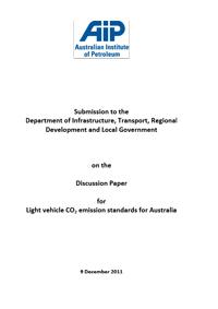 Submission on Discussion Paper for Light vehicle CO2 emission standards for Australia