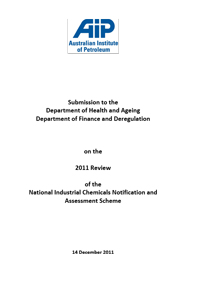 Submission to the 2011 Review of the National Industrial Chemicals Notification and Assessment Scheme