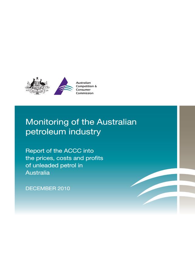  ACCC Formal Price Monitoring Report (December 2010) – Third Report