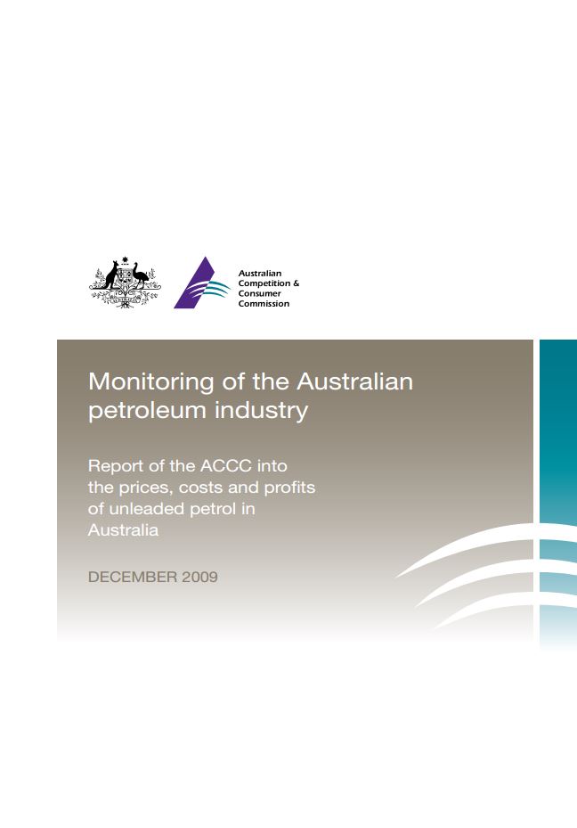 ACCC Formal Price Monitoring Report (December 2009) – Second Report