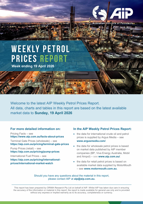 Weekly Petrol Prices Report - 19 April 2026