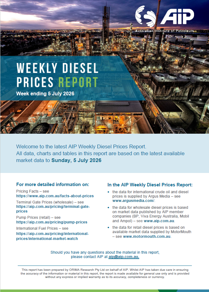 Weekly Diesel Prices Report - 5 July 2026