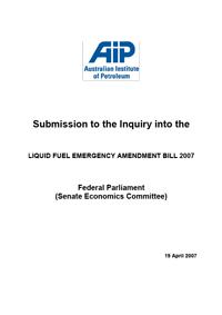 Submission to Senate Economics Cttee - LFE Review